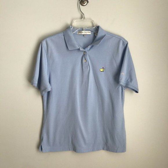 Master's Collection Blue Short Sleeve Polo Augusta - Picture 1 of 5